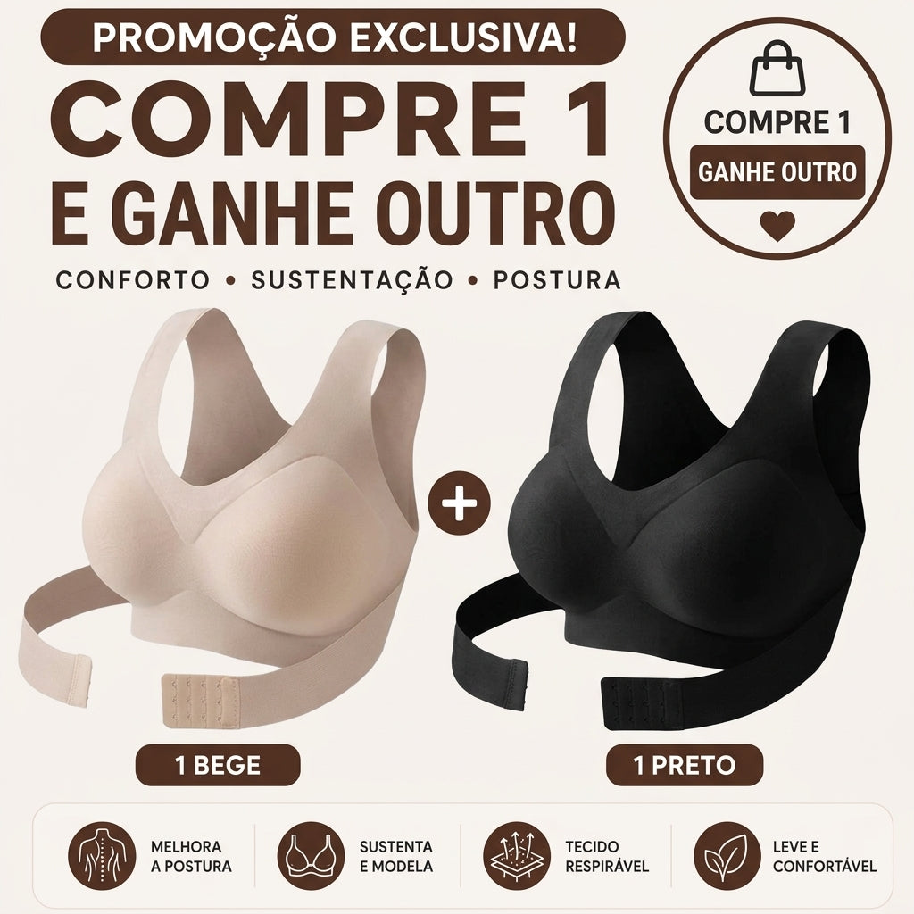 Sutiã Postural Courve   COMPRE 1 E GANHE OUTRO